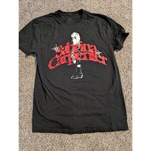Sabrina Carpenter Graphic T Shirt Black‎ Women's Large Cotton